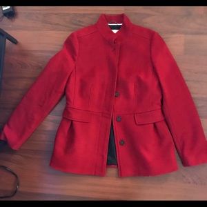 Banana Republic Red Wool Coat